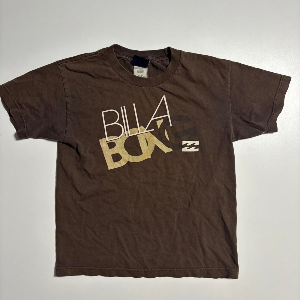 Brown Billabong Graphic T-Shirt - Medium